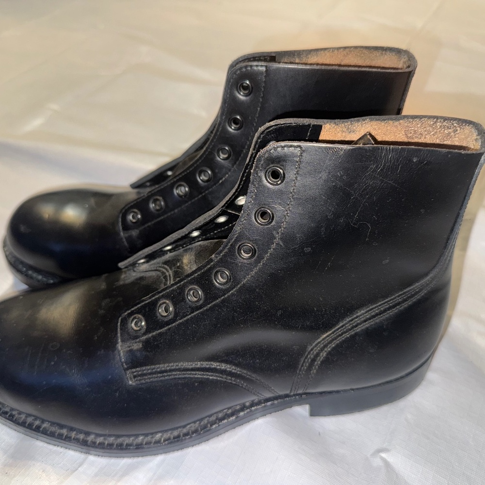 Vintage Biltrite Black Military Army Combat Boots Steel Toe Men’